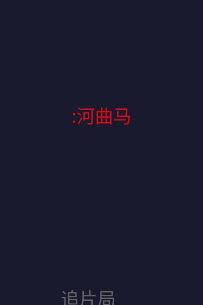 :河曲马 海报