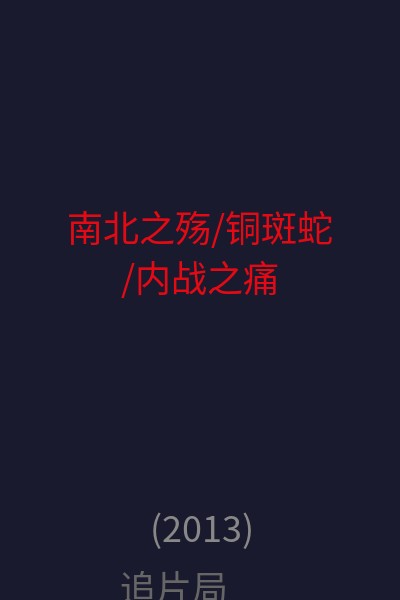 南北之殇/铜斑蛇/内战之痛 海报