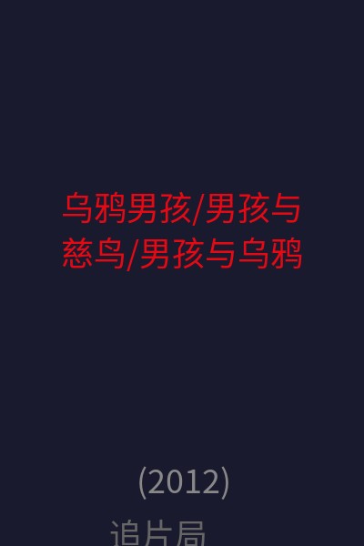 乌鸦男孩/男孩与慈鸟/男孩与乌鸦 海报