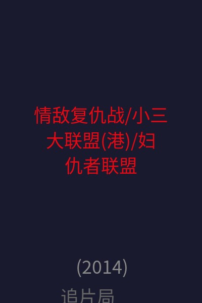 情敌复仇战/小三大联盟(港)/妇仇者联盟(台) 海报
