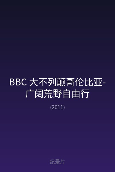 BBC 大不列颠哥伦比亚-广阔荒野自由行 海报