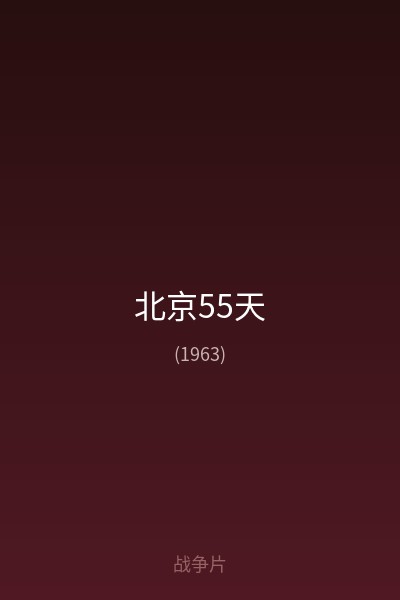 北京55天 海报