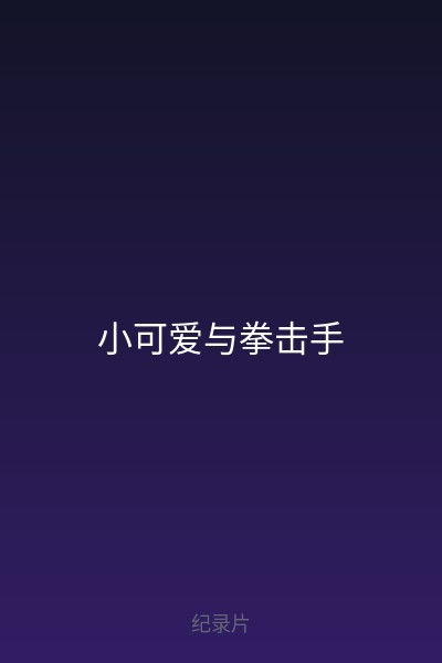 小可爱与拳击手 海报
