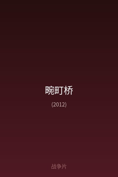 畹町桥 海报