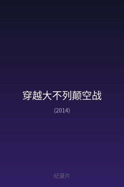 穿越大不列颠空战 海报